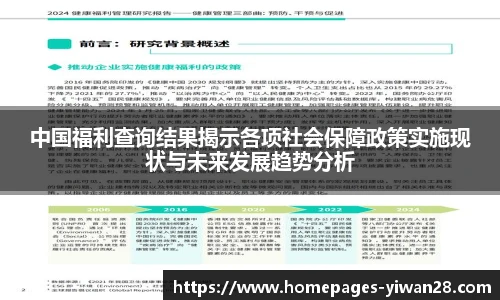 中国福利查询结果揭示各项社会保障政策实施现状与未来发展趋势分析